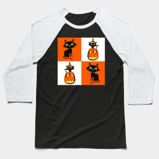 Happy Halloween Kitty Cat Party! Baseball T-Shirt